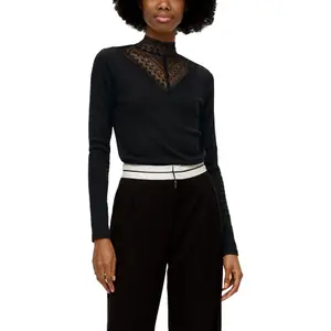 Lace Detail Jumper for Women QS image-2