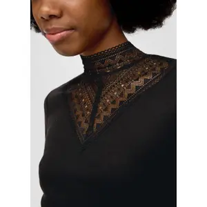 Lace Detail Jumper for Women QS image-3