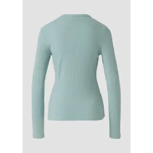 Women's Pullover with Discreet Piping QS image-2