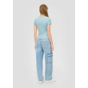Women's Ribbed Crop T-Shirt QS image-4