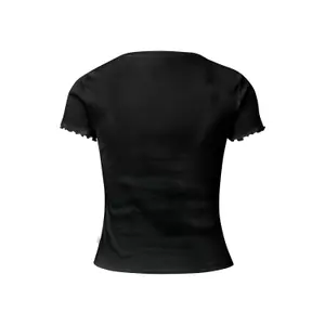 Women's Ribbed Crop T-Shirt QS image-1