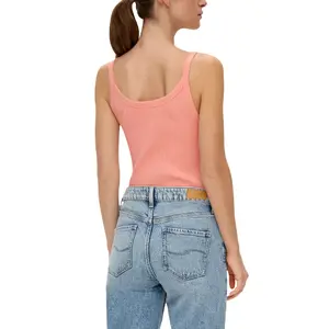 Women’s Round Neck Tank Top with Thin Straps QS image-5