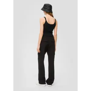 Women’s Round Neck Tank Top with Thin Straps QS image-4