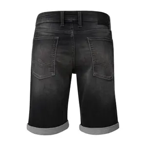 Shorts in Denim with Fixed Turn-ups QS image-1