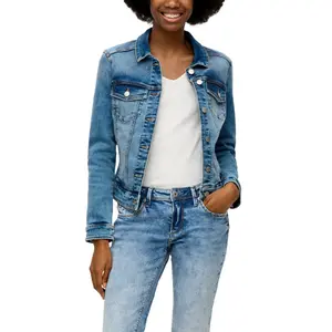 Classic Denim Jacket Women QS image-2