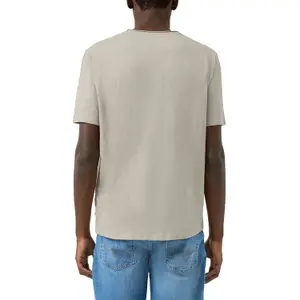 T-shirt με στρογγυλή λαιμόκοψη και ραμμένο περιθώριο QS image-5