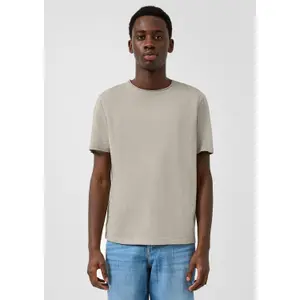 T-shirt με στρογγυλή λαιμόκοψη και ραμμένο περιθώριο QS image-6