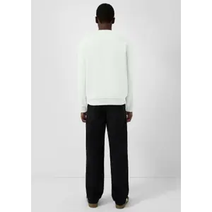 Round Neck Sweatshirt with Embroidered Logo QS image-4