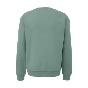 Round Neck Sweatshirt with Embroidered Logo QS image-1