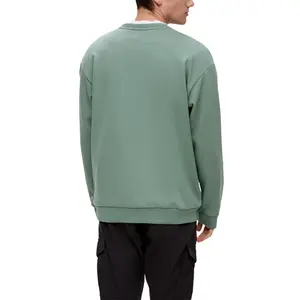 Round Neck Sweatshirt with Embroidered Logo QS image-5