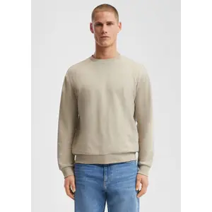 Round Neck Sweatshirt with Embroidered Logo QS image-6