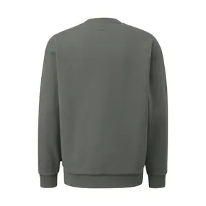 Round Neck Sweatshirt with Embroidered Logo QS image-1
