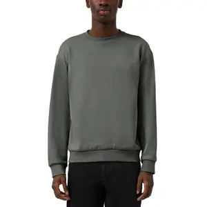 Round Neck Sweatshirt with Embroidered Logo QS image-2
