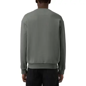 Round Neck Sweatshirt with Embroidered Logo QS image-5