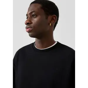 Round Neck Sweatshirt with Embroidered Logo QS image-3
