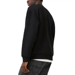 Round Neck Sweatshirt with Embroidered Logo QS image-5