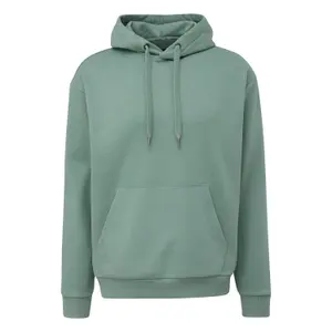 Oversized Hooded Sweatshirt with Embroidered Logo QS image-0