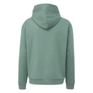 Oversized Hooded Sweatshirt with Embroidered Logo QS image-1