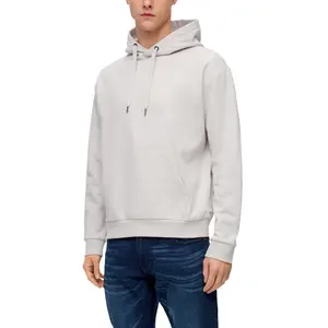 Hooded Sweatshirt with Embroidered Logo and Kangaroo Pocket QS image-2