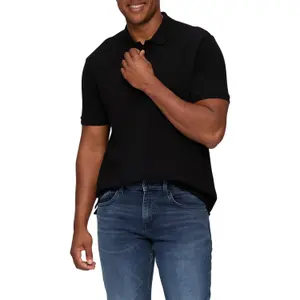 Textured Pique Polo QS image-2