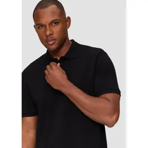 Textured Pique Polo QS image-3