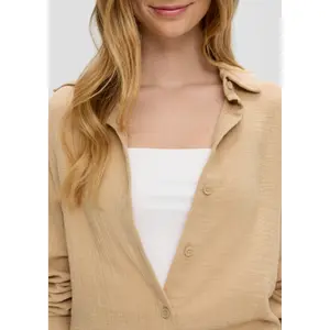 Women's Oversized Chiffon Blouse QS image-3