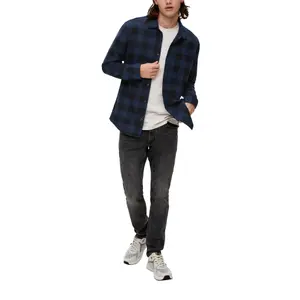 Buttoned Kent Collar Long Sleeve Shirt QS image-6