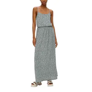 Women’s Long Ruffle Dress QS image-2