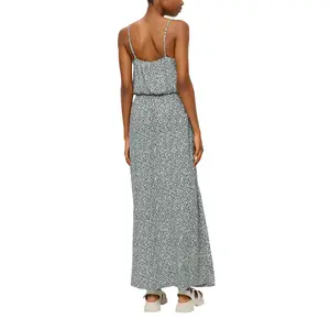 Women’s Long Ruffle Dress QS image-5