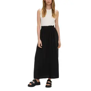 Women’s Straight Cut Midi Viscose Skirt QS image-6