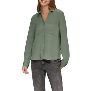 Casual Crepe Blouse for Women QS image-2
