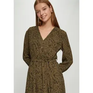 Short Crepe Dress Women QS image-3