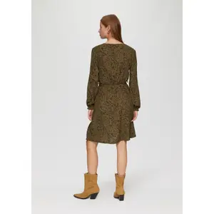 Short Crepe Dress Women QS image-4