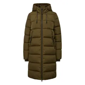 Women's long hooded down jacket QS