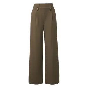 High Waisted Wide Leg Trousers Women QS image-0
