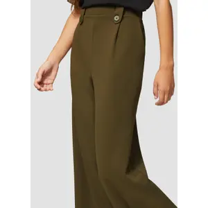 High Waisted Wide Leg Trousers Women QS image-3