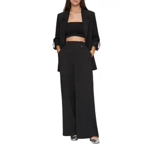 High Waisted Wide Leg Trousers Women QS image-6