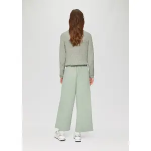 Heathered Knit Raglan Sleeve Jumper Women QS image-4