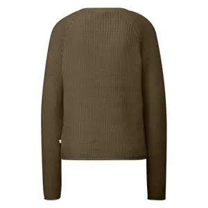 Heathered Knit Raglan Sleeve Jumper Women QS image-1