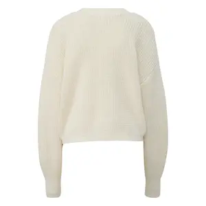 Women's wool blend cardigan QS image-1