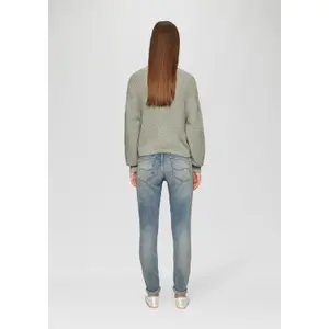 Women's wool blend cardigan QS image-4