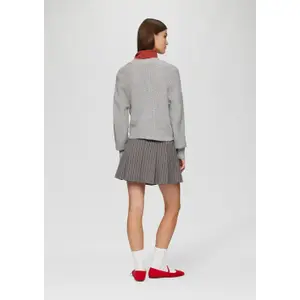 Women's wool blend cardigan QS image-4