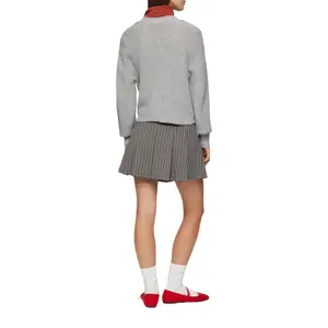 Women's wool blend cardigan QS image-5