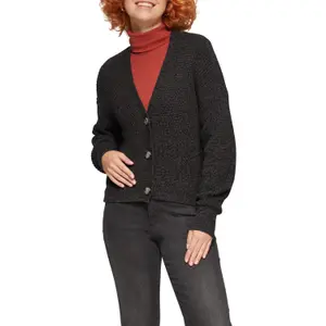 Women's wool blend cardigan QS image-2