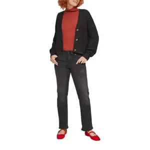 Women's wool blend cardigan QS image-6