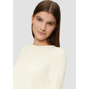Structured Knit Cotton Viscose Jumper Women QS image-3