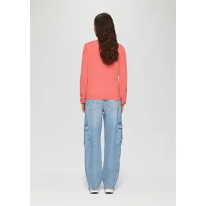 Structured Knit Cotton Viscose Jumper Women QS image-4