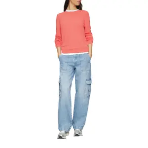 Structured Knit Cotton Viscose Jumper Women QS image-6