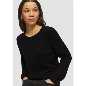 Structured Knit Cotton Viscose Jumper Women QS image-3
