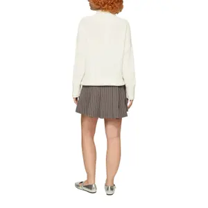 Women's Relaxed Turtle Neck Knit Pullover QS image-5